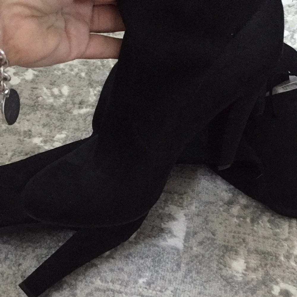 ZIGISOHO Black Over the Knee Boots Sz8/9